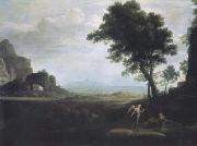 Claude Lorrain Landscape with Hagar and Ishmael in the Desert (mk17) oil